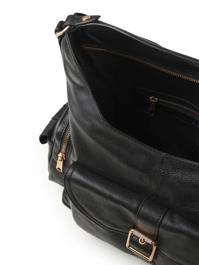 Biasia Buckle Front-pocket Shoulder Bag In Pattern