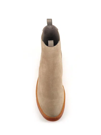Officine Creative Elasticated Leather Boots In Nude