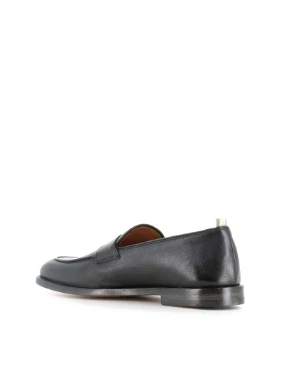 Officine Creative Penny Tab Leather Loafers In Black