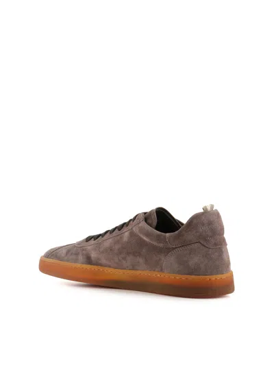 Officine Creative Suede Lace-up Sneakers In Gray