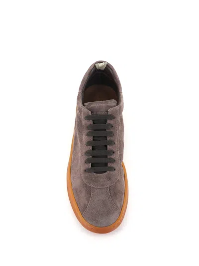 Officine Creative Suede Lace-up Sneakers In Gray