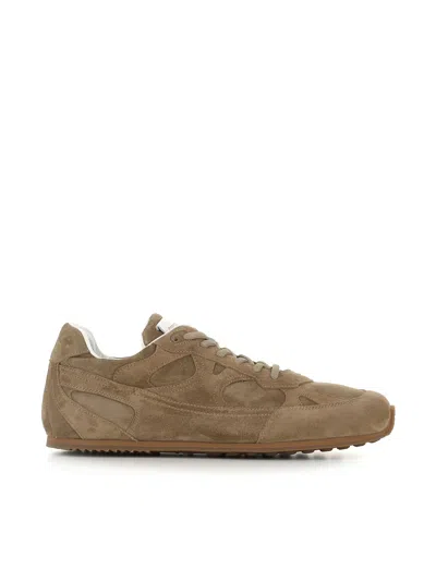 Officine Creative Low-top Panelled Sneakers In Nude