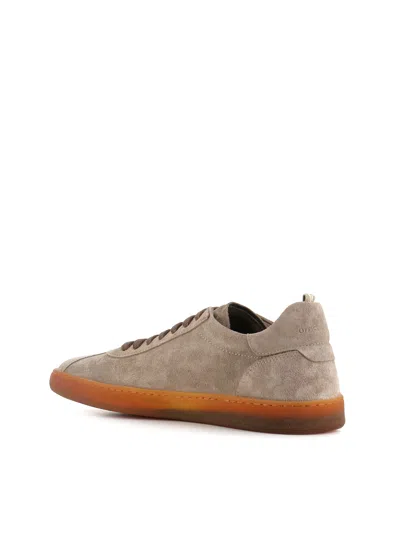 Officine Creative Suede Lace-up Sneakers In Brown