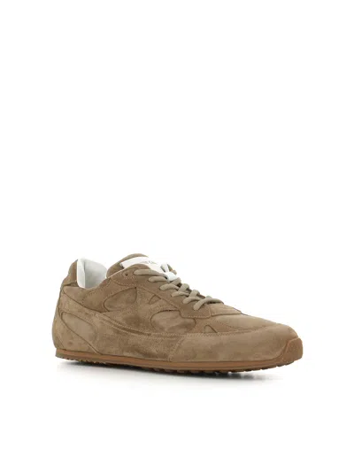 Officine Creative Low-top Panelled Sneakers In Nude