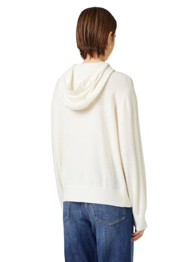 Iceberg Logo Hooded Sweatshirt In White