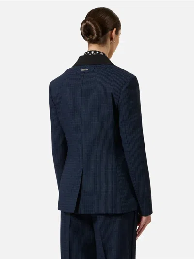 Iceberg Single-breasted Long-sleeved Suit Jacket In Blue