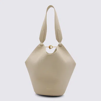 Khaite Ivory Leather Satchel In White