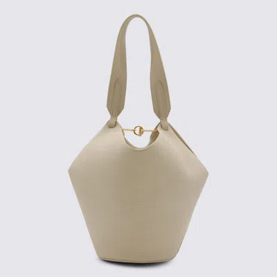 Khaite Ivory Leather Satchel In White