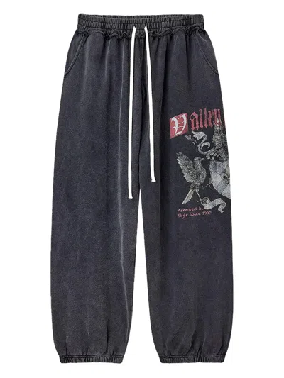 Vale Graphic Track Pants In Gray