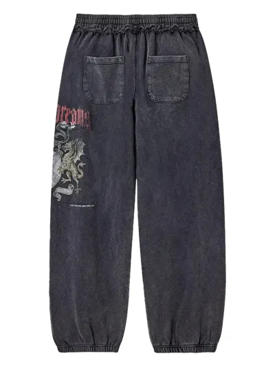 Vale Graphic Track Pants In Gray