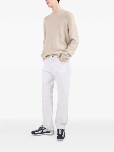 Prada Recycled Polyester-blend Sneakers In Black