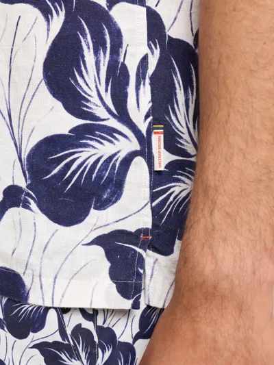 Orlebar Brown Maitan Floral Linen Shirt In Multi