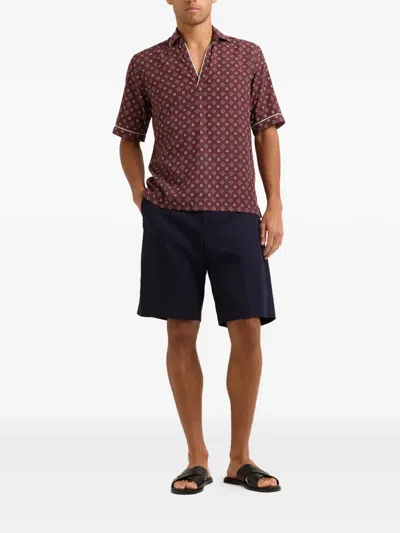 Orlebar Brown Ridley Printed Short-sleeve Top In Red