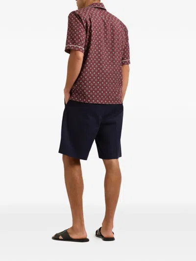 Orlebar Brown Ridley Printed Short-sleeve Top In Red