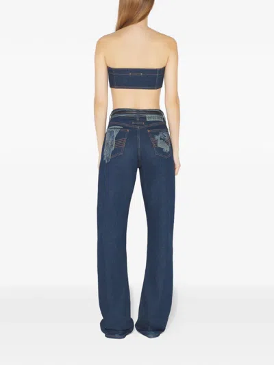 Jean Paul Gaultier Sleeveless Vest In Blue