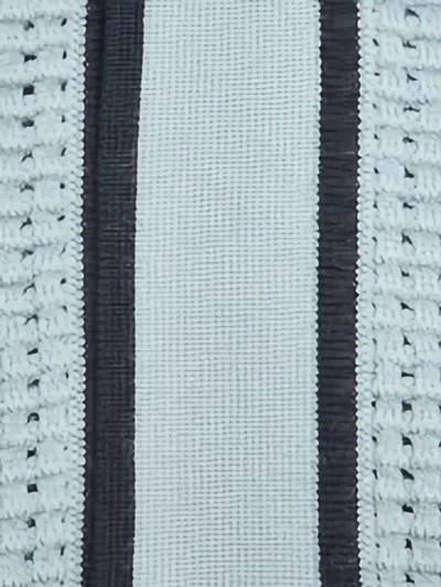 Orlebar Brown Roddy Button-up Perforated Shirt In Blue