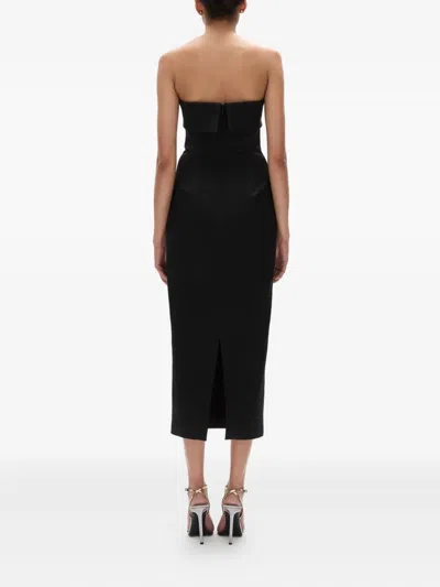 Rachel Gilbert Laira Corset Embellished Dress In Black