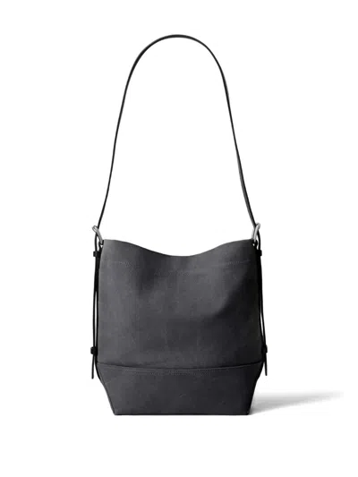 Lemaire Small Belted Tote Bag In Black