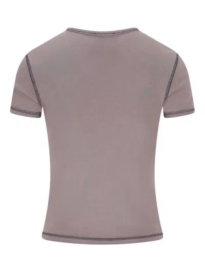 Diesel Logo-print Short-sleeve T-shirt In Gray