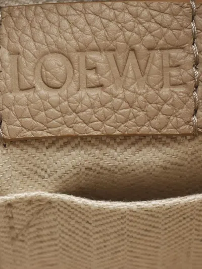 Pre-owned Loewe 2010-2025 Xs Grained Calfskin Military Messenger Bag Crossbody Bag In Brown