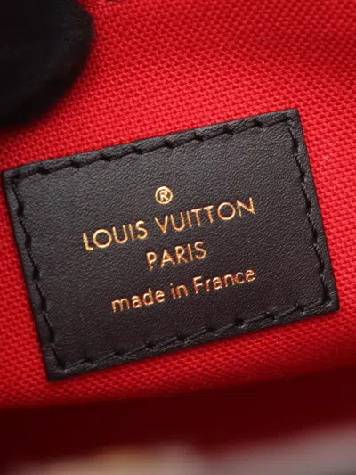 Pre-owned Louis Vuitton 2021-2025 Monogram Giant Onthego Pm Satchel In Brown