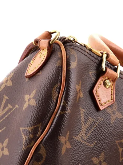 Pre-owned Louis Vuitton Speedy Bandouliere Bag Monogram Canvas Nano Crossbody Bag In Brown