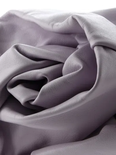 Pre-owned Burberry Rose Leather Clutch Bag In Purple