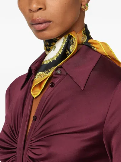 Versace Medusa Greca Earrings In Gold