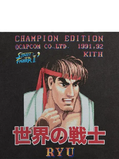 Kith X Capcom Ryu Printed T-shirt In Brown