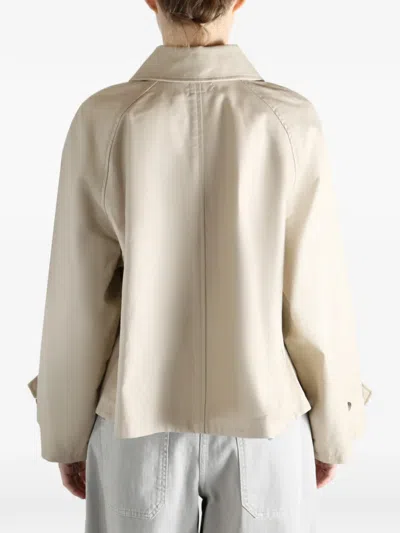 Polo Ralph Lauren Logo-embroidered Jacket In Neutral