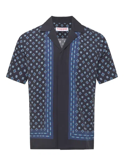 Orlebar Brown Maitan Shirt In Blue