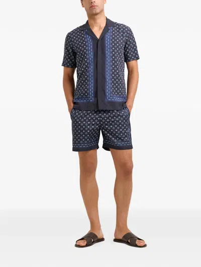 Orlebar Brown Maitan Shirt In Blue