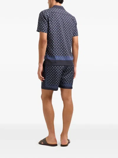 Orlebar Brown Maitan Shirt In Blue