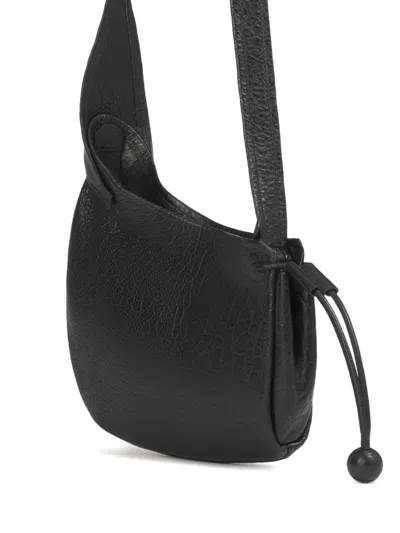 Marni Leather Crossbody Bag In Black