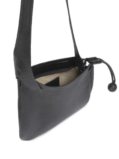 Marni Leather Crossbody Bag In Black