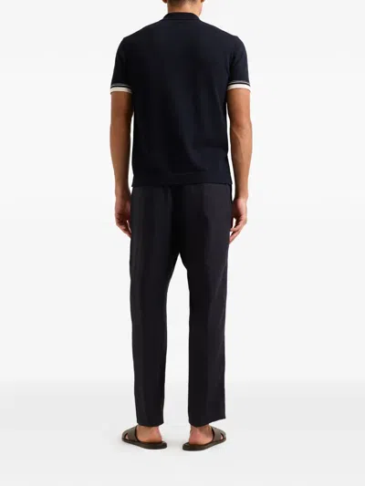 Orlebar Brown Tiernan Striped Shirt In Black