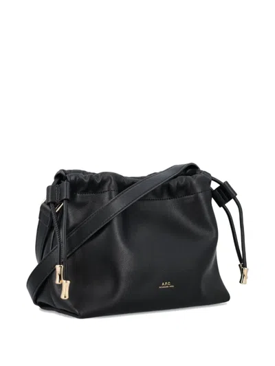 Apc Drawstring Tote Bag In Black
