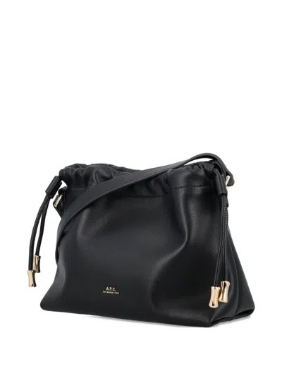 Apc Drawstring Tote Bag In Black