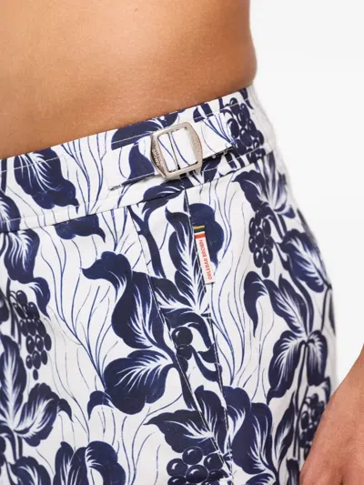 Orlebar Brown Setter Floral Swim Shorts In Blue