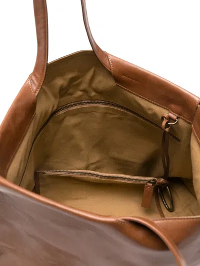 Bea Mombaers Leather Tote Bag In Brown