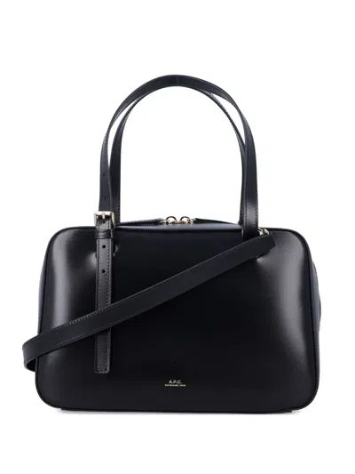Apc A.p.c. Black Shoulder Bag With Versatile Carrying Options In Black