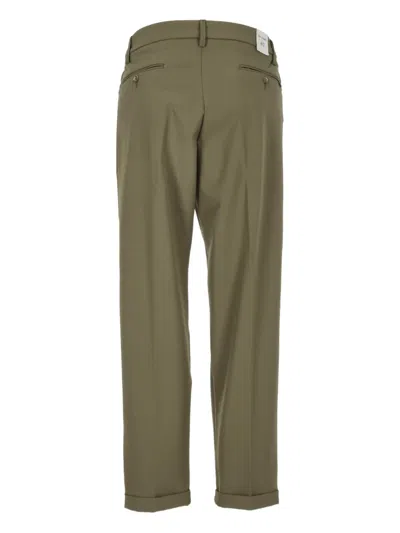Re-hash Buttoned Straight-leg Trousers In Green