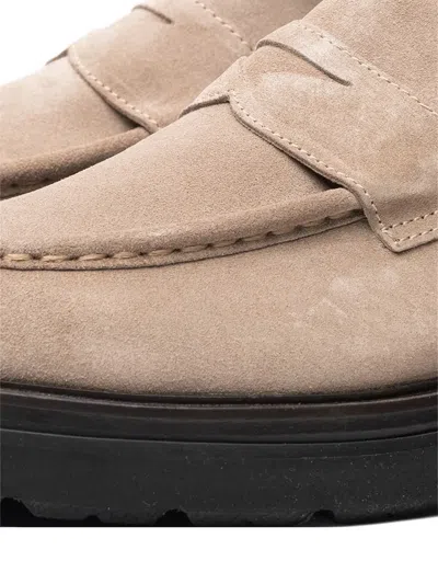 Poche Paris Panelled Cipele Loafers In Neutral