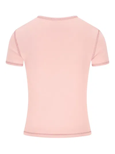 Diesel Logo-print Short-sleeve T-shirt In Pink