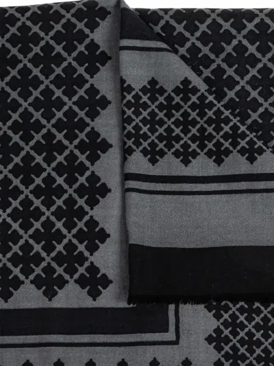 By Malene Birger Geometric-pattern Scarf In Brown