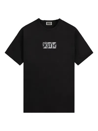 Kith X Marvel Logo-print T-shirt In Black