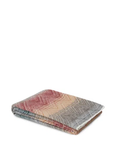 Missoni Chevron-pattern Throw In Multi