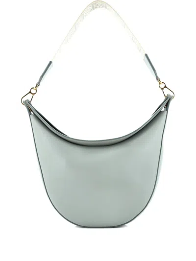 Pre-owned Loewe Luna Leather Hobo Bag In Blue