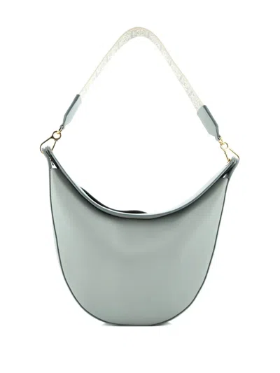 Pre-owned Loewe Luna Leather Hobo Bag In Blue
