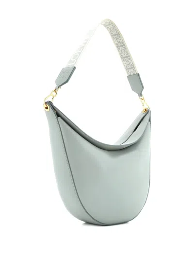 Pre-owned Loewe Luna Leather Hobo Bag In Blue